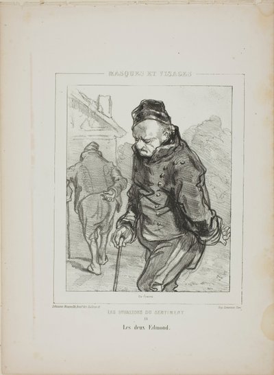 Os Inválidos do Sentimento: Os dois Edmond de Paul Gavarni