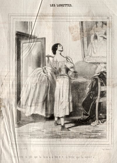 Os Lorettes, 1842. de Paul Gavarni