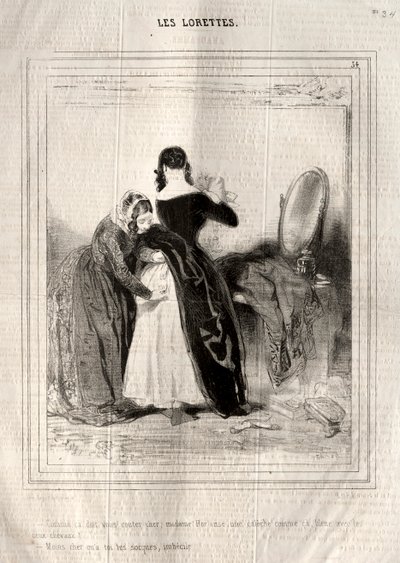 Os Lorettes, 1842. de Paul Gavarni