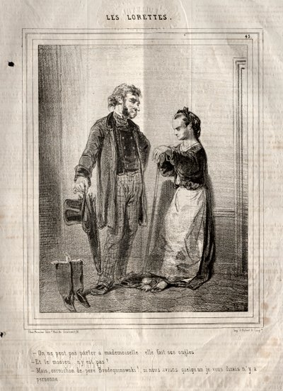 Les Lorettes, 1842. de Paul Gavarni