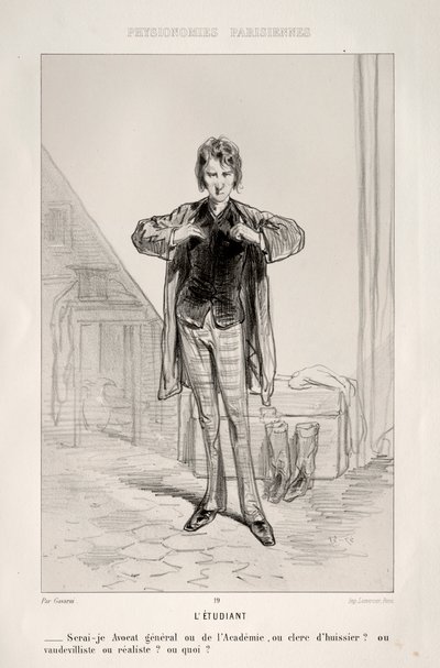 Letudiant. de Paul Gavarni