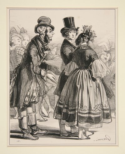 No. 6 - Carnaval - Prete un peu la voleuse de Paul Gavarni