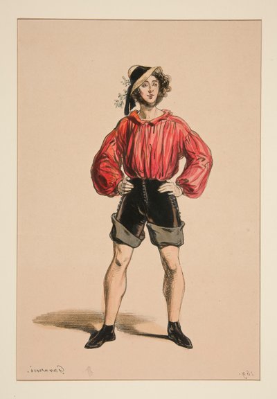 PEIXE. Chapéu de palha. de Paul Gavarni