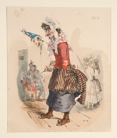 SHERFEDESS PIRENAICA. - BERGERE DES PYRENEES. de Paul Gavarni