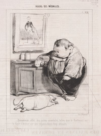 Medalhas reversas, 1842. de Paul Gavarni