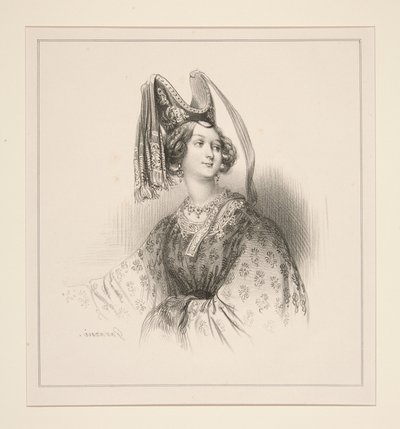Sienesa em 1300 de Paul Gavarni