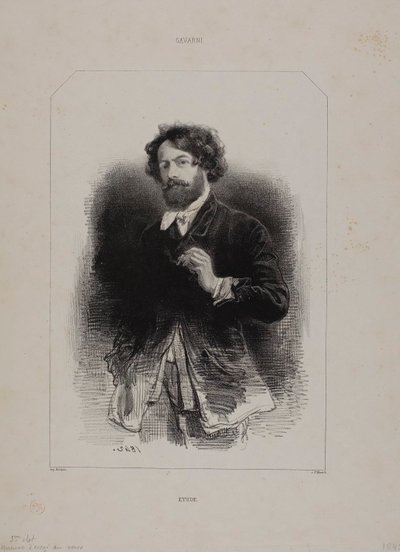 Auto-retrato de Paul Gavarni