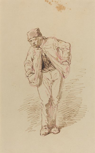 Esboço de um homem de Paul Gavarni