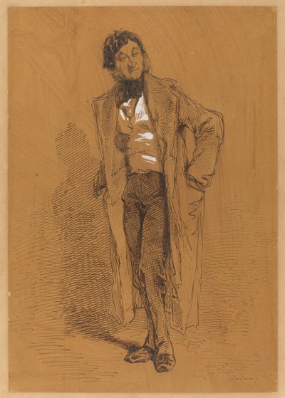 Homem de pé de Paul Gavarni