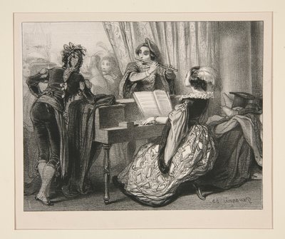 UM BAL COSTUME. de Paul Gavarni