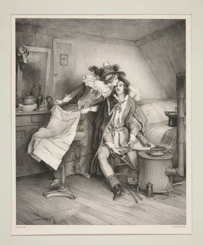 UM JANTAR DE CARNAVAL, - UMA CEIA DEPOIS DO MASQUERADE. de Paul Gavarni