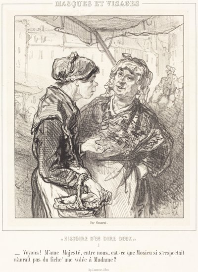 «Vejamos! Madame Majestade...» de Paul Gavarni