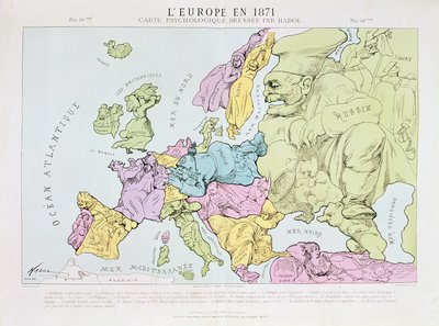 Europa em 1871, 1871 de Paul Hadol
