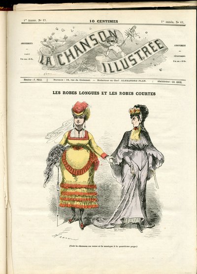 Ilustração de La Chanson (revista), número 19 de Paul Hadol