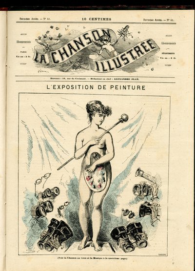 Ilustração de La Chanson (revista), número 61 de Paul Hadol