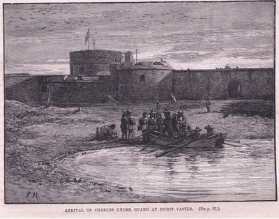 Chegada de Carlos I sob guarda no castelo de Hurst em 1648 de Paul Hardy
