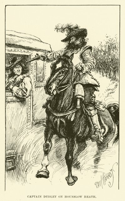 Capitão Dudley em Hounslow Heath (gravura) de Paul Hardy