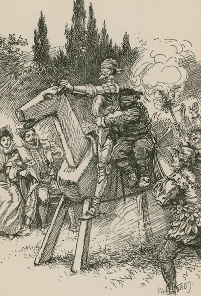 Don Quixote ... começou a girar o pino de Paul Hardy