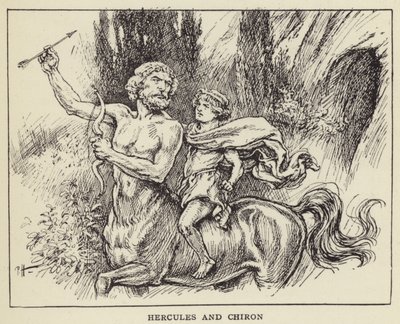 Hércules e Quíron de Paul Hardy