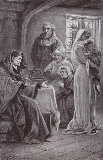 Ilustração para o claustro e a lareira de Charles Reade de Paul Hardy