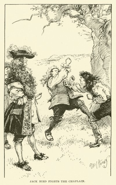 Jack Bird Fights the Capplain (gravura) de Paul Hardy
