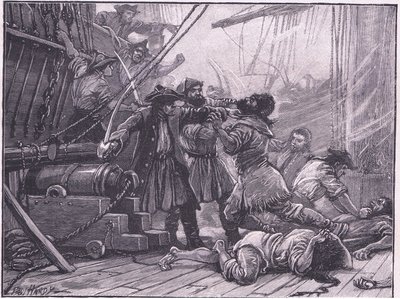 Cortadores de receita capturando um navio de contrabando americano de Paul Hardy