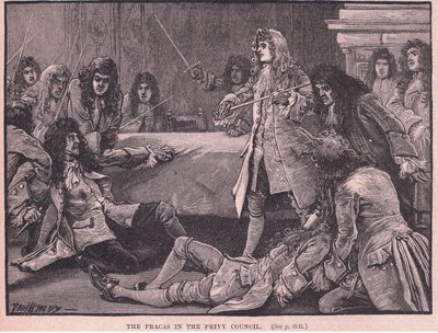 A briga no Conselho Privado de 1711 dC de Paul Hardy
