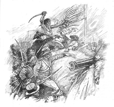 Eles se esforçaram para escalar o muralha, 1902 de Paul Hardy