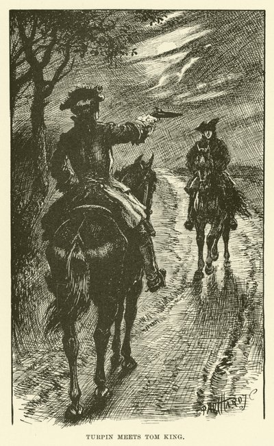 Turpin Meets Tom King (gravura) de Paul Hardy