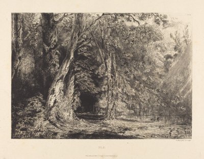 Ile Seguin na inundação de Paul Huet