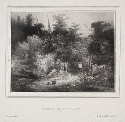 Paisagens: a entrada de uma floresta de Paul Huet