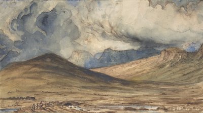Montanhas de Auvergne, 1831-33. de Paul Huet