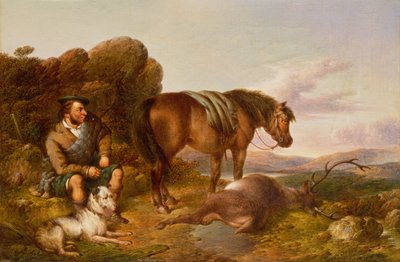 Nas Terras Altas (óleo sobre tela) de Paul Jones
