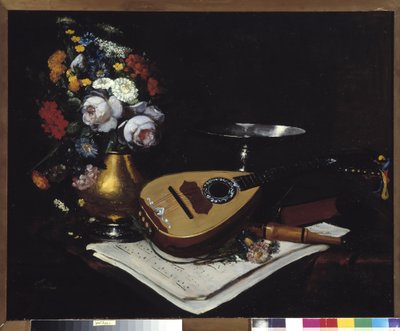 Natureza morta com bandolim Pintura de Paul Joret (século XIX) Século XIX Menção obrigatória: Fundação da coleção a respeito de Provence, Marselha de Paul Joret