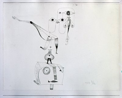 Um Capricho de Equilíbrio (Desenho, século XX) de Paul Klee