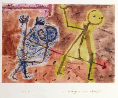 Um recluso é conduzido para longe de Paul Klee