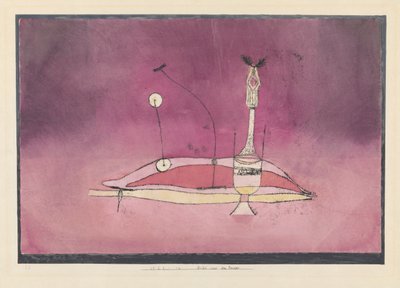 Uma foto do boudoir, 1922. de Paul Klee