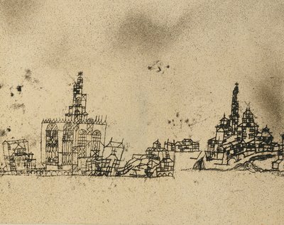 Cidade Antiga sobre a Água; Alte Stadt am Wasser de Paul Klee