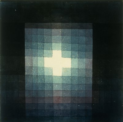 Túmulo cristão imagem da cruz de Paul Klee