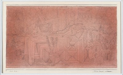 Templos de Penhascos com Penhascos de Paul Klee