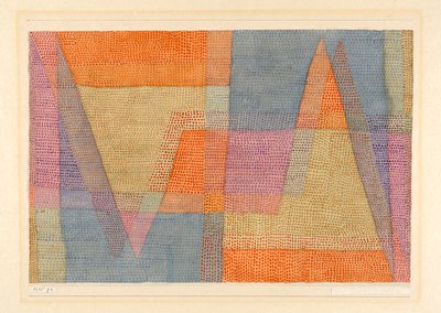 A luz e a nitidez La lumière et les arêtes, 1935. de Paul Klee