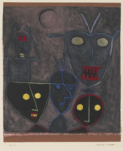 Bonecos demoníacos, 1929 de Paul Klee