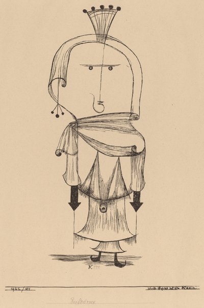 A bruxa com um pente de Paul Klee