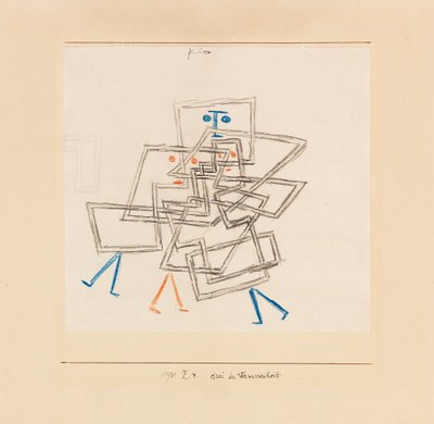 Três em confusão, 1930. de Paul Klee