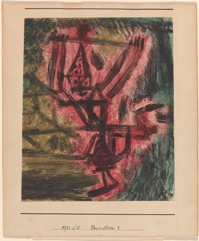 Feuer Clown I (Palhaço de Fogo) de Paul Klee