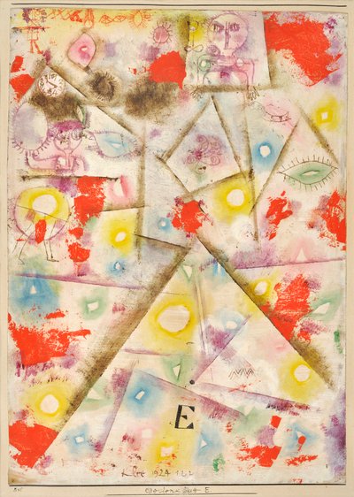 Ficha comemorativa E de Klee, Paul (1879-1940) de Paul Klee