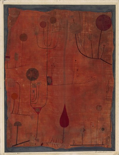 Frutas em Vermelho, 1930. de Paul Klee
