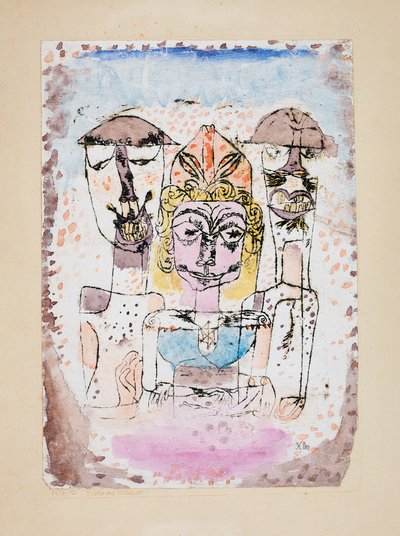 Grego e Bárbaros, 1920. de Paul Klee
