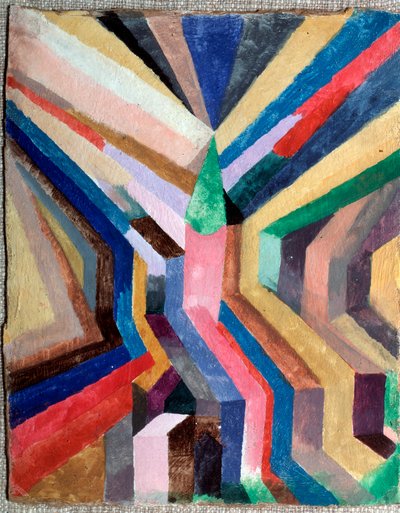 Sino verde como centro - Pintura de Paul Klee