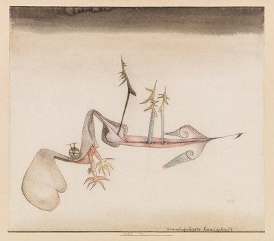 Paisagem enfeitiçada do solo, 1924. de Paul Klee